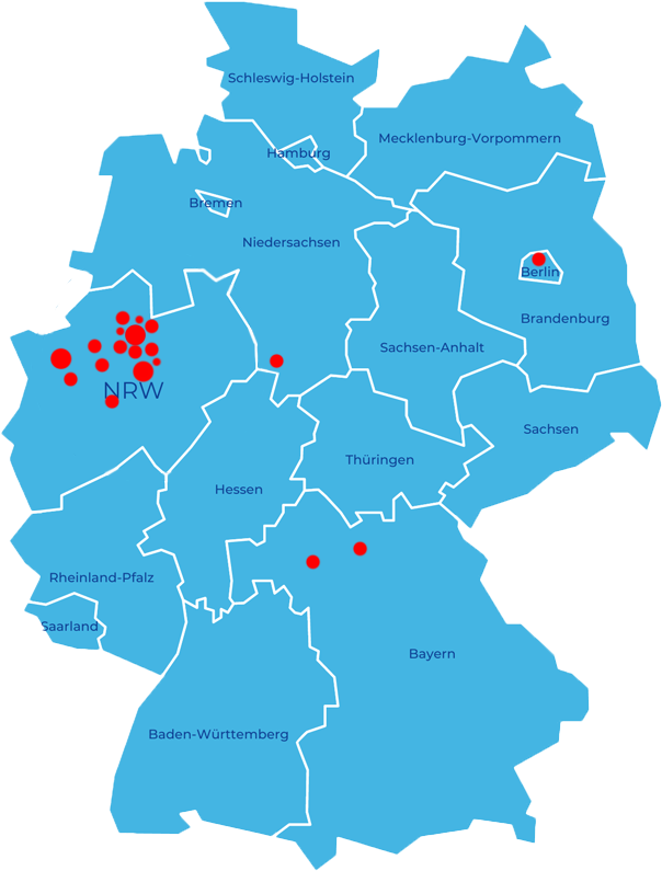 Unsere Produkte in Deutschland | Deutschlandkarte