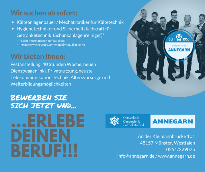 Bewerben Sie sich jetzt!